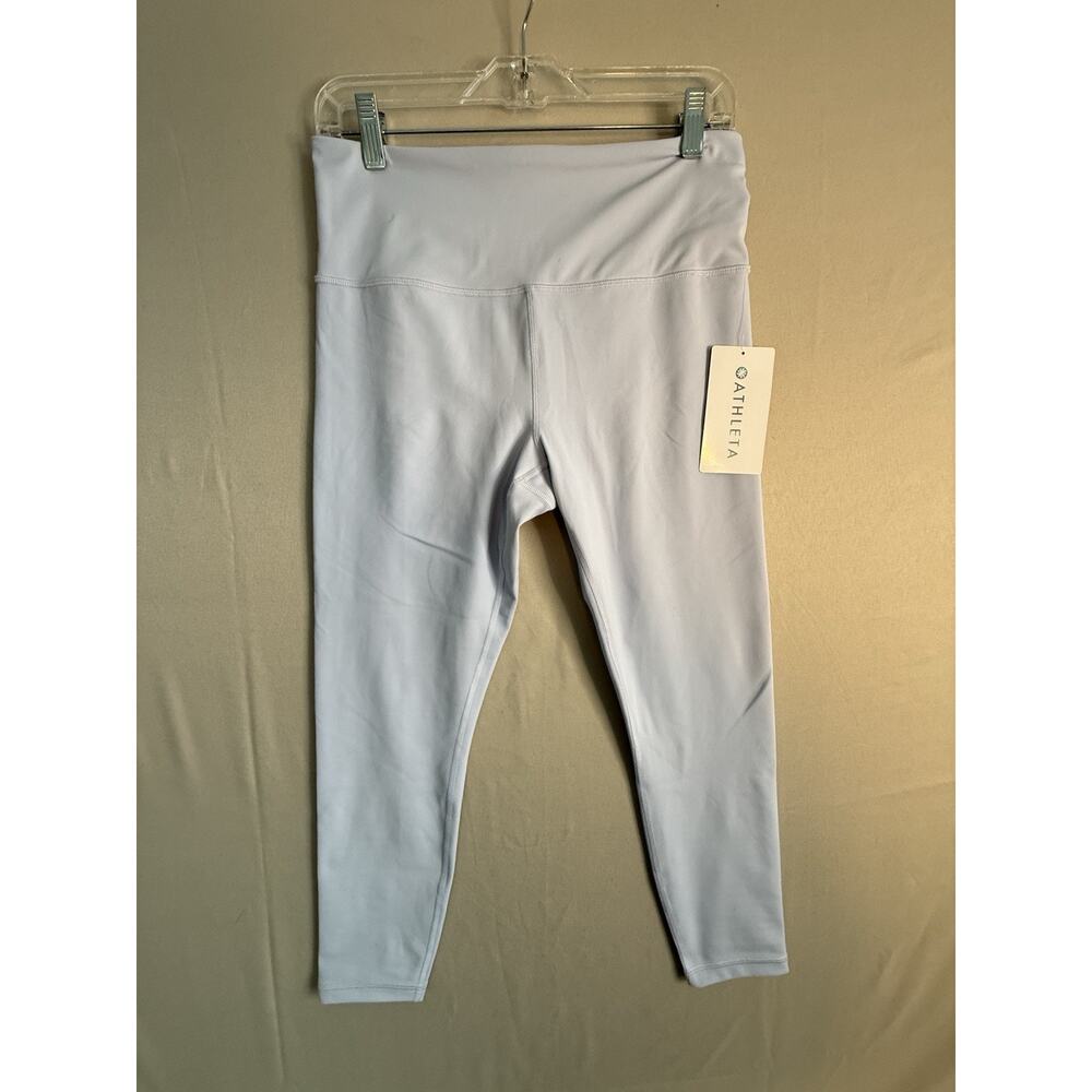 Athleta Elation 7/8 Tight Ultra High Rise Gossamer Blue PowerVita Womens M NWT